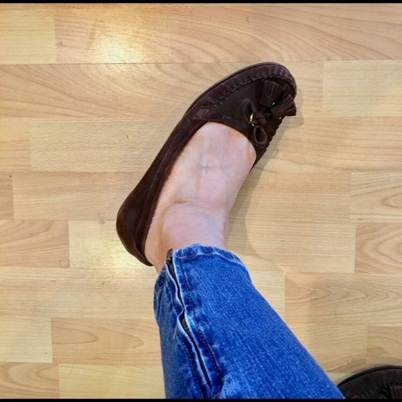 Cole Haan Brown Suede Loafers Tassels Classic Academia Fall Preppy Okd Money - Picture 5 of 10